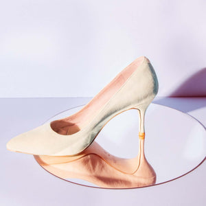 Prowess Pearl Suede Pump - Comfortable Heels - Ally Shoes