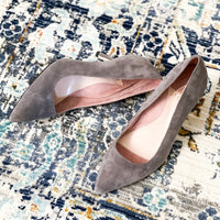 [SAMPLE] Seize the Gray Suede Pump