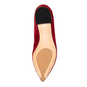 Gutsy Garnet Suede Flat - Comfortable Flats - Ally Shoes