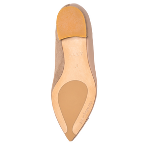 Tenacious Tan Suede / Bossy Beige Leather Flat - Comfortable Flats - Ally Shoes