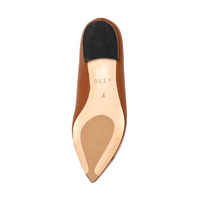 Courageous Caramel Leather Flat - Comfortable Flats - Ally Shoes