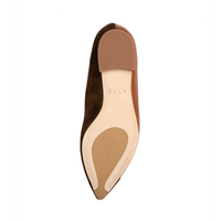 Moxie Mocha Suede / Courageous Caramel Leather Flat - Comfortable Flats - Ally Shoes