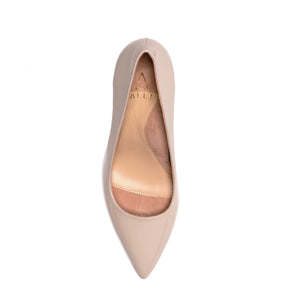 Tender Taupe Patent Leather Pump
