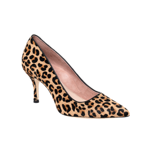 Fierce Leopard Haircalf Pump - Comfortable Heels - Ally Shoes