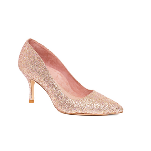 Rose Gold Blush Pump - Comfortable Heels - Ally Shoes