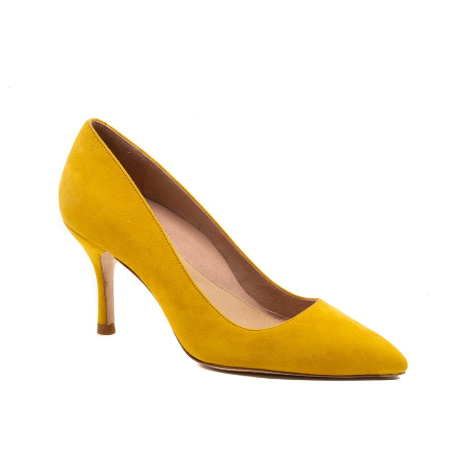 Sassy Saffron Suede Pump