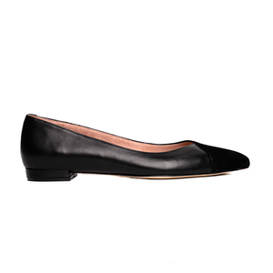 Black Suede / Leather Flat - Comfortable Flats - Ally Shoes