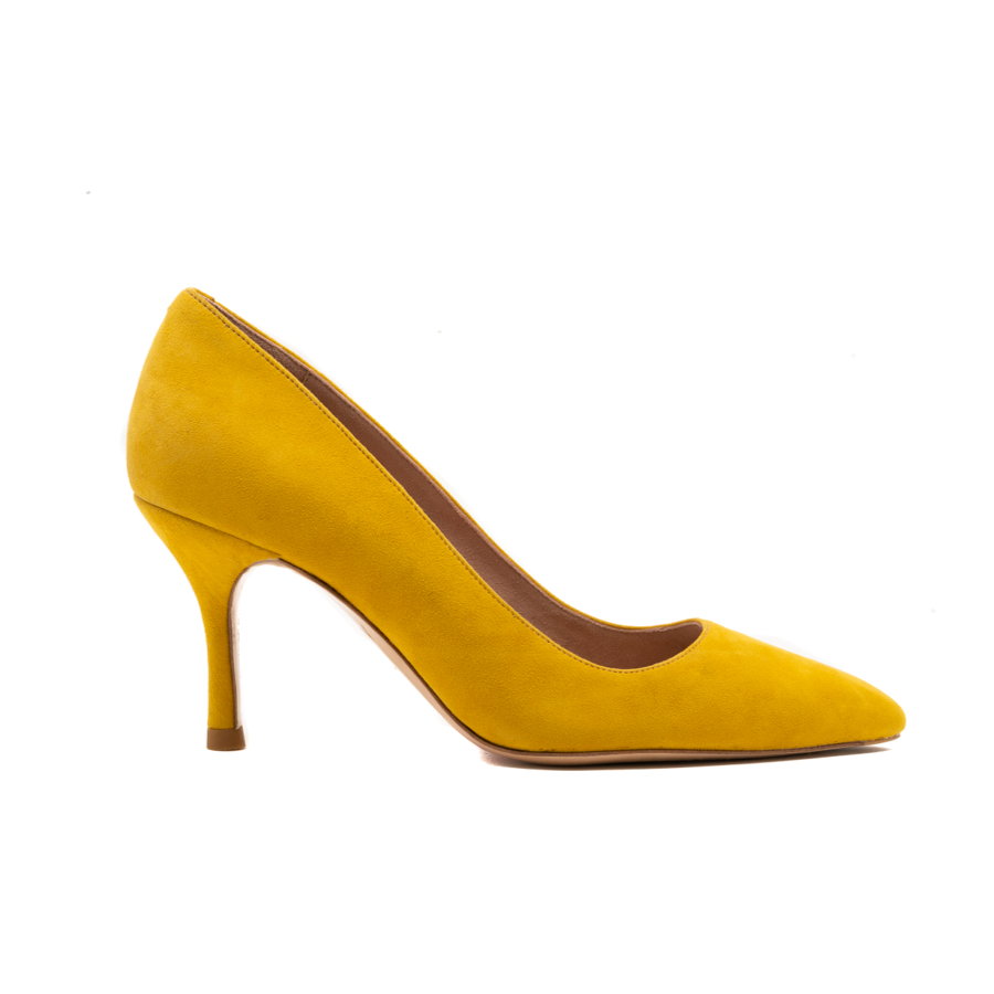 Sassy Saffron Suede Pump