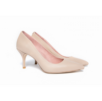 [SAMPLE] Bossy Beige Leather Pump