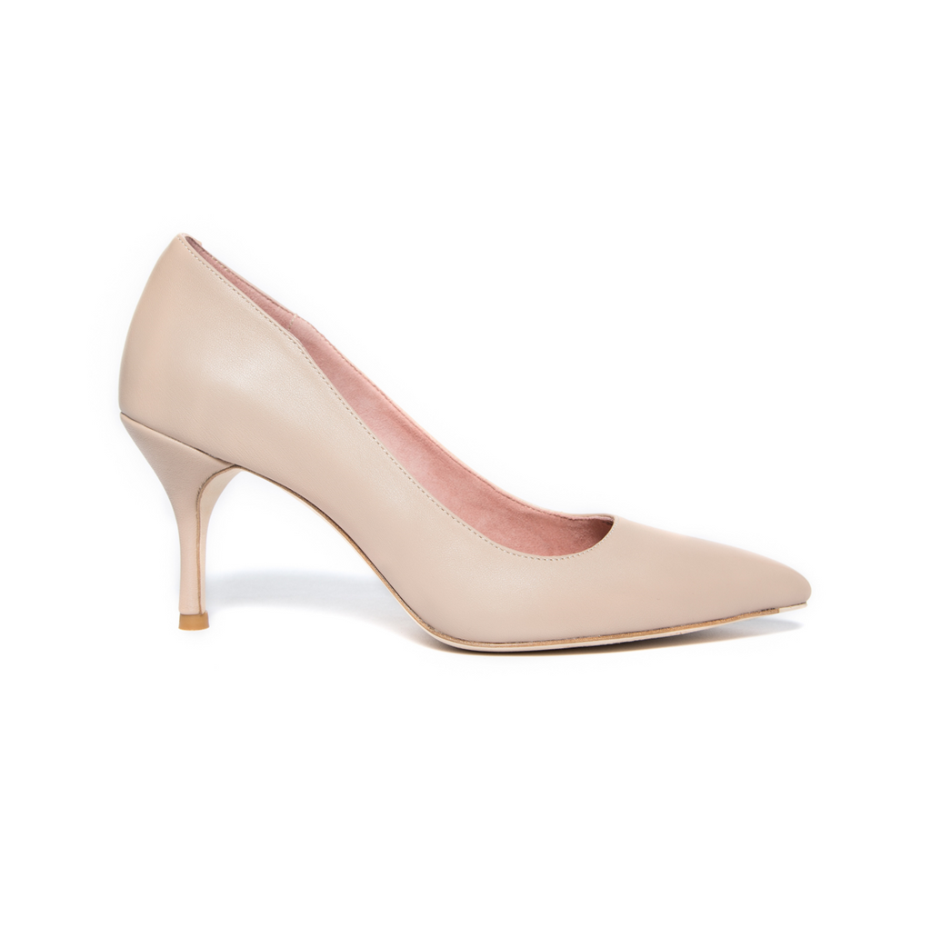 [SAMPLE] Bossy Beige Leather Pump