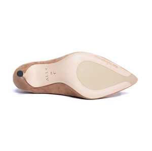 Tenacious Tan Suede Mary Jane Pump