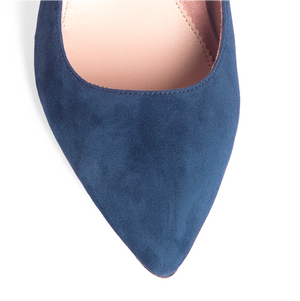 Noble Navy Suede Mary Jane Pump