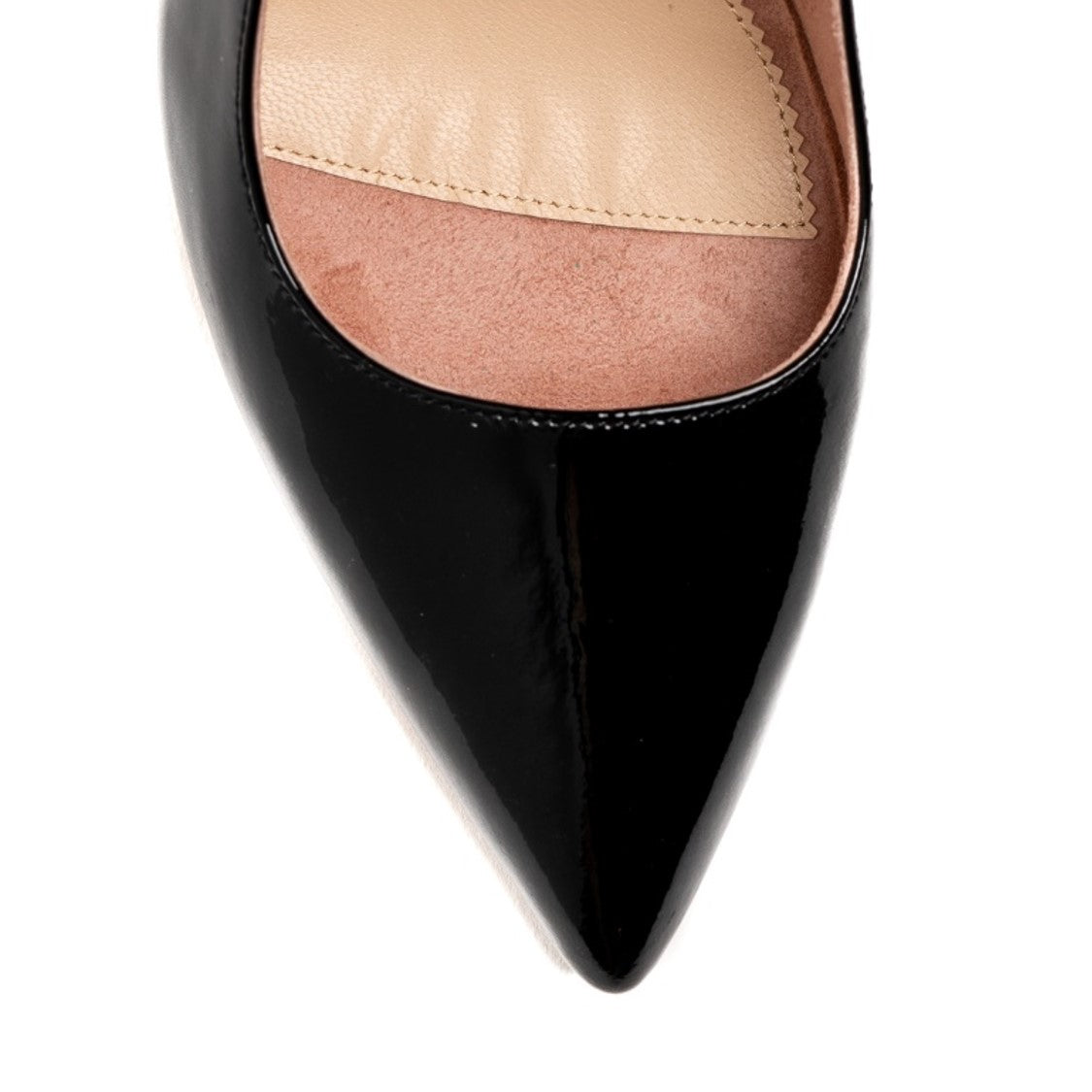 Black Patent Leather Kitten Heels for Women