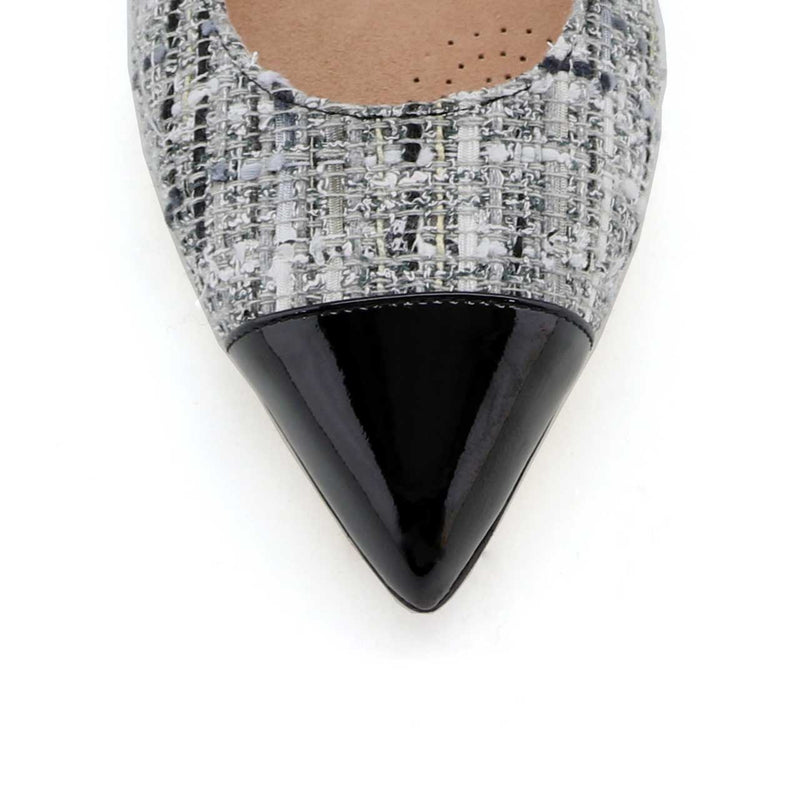 [Archive - Limited Edition] Gray Tweed Cap Toe Flat