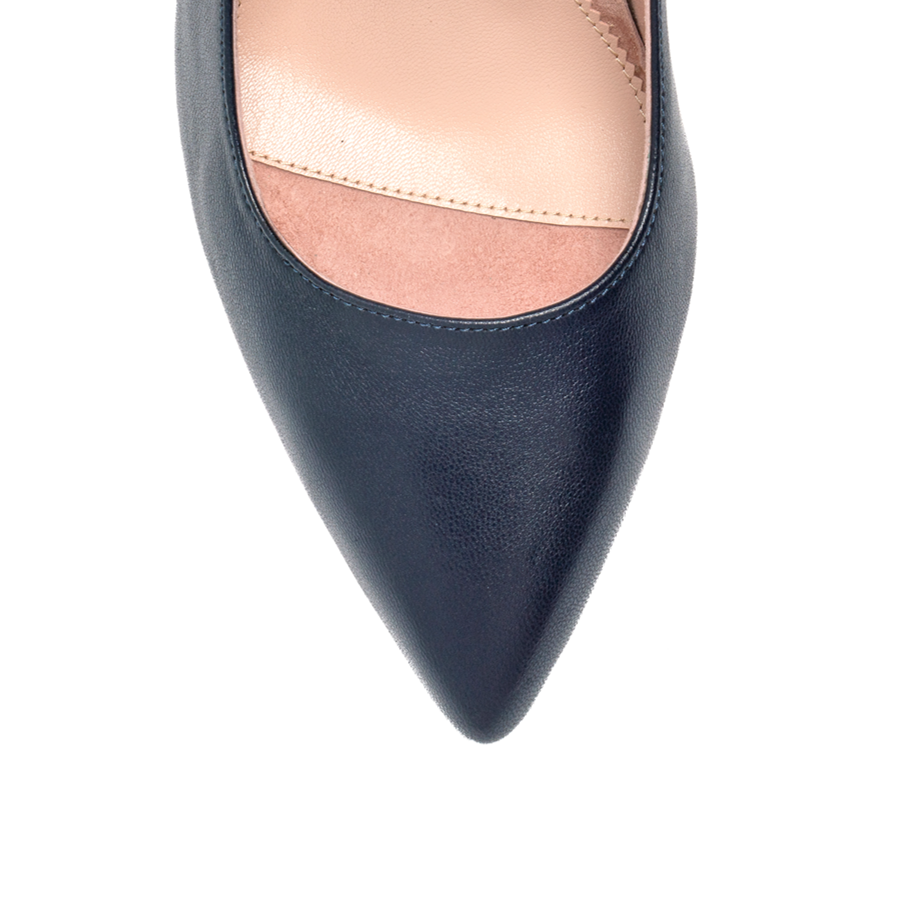 Good Night Navy Leather Pump EU 42/US 10 / Wide Good Night Navy Leather Pump EU 42/US 10 / Wide