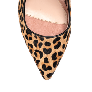 Fierce Leopard Haircalf Pump - Comfortable Heels - Ally Shoes