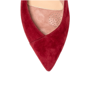 Gutsy Garnet Suede Flat - Comfortable Flats - Ally Shoes