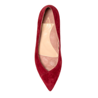 Gutsy Garnet Suede Flat - Comfortable Flats - Ally Shoes