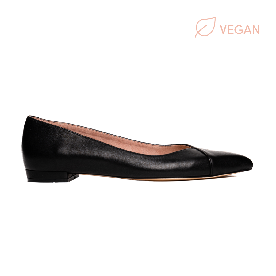 Vegan leather shop ballet flats
